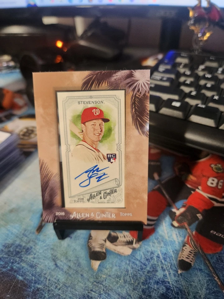 2018 Topps Allen & Ginter Andrew Stevenson Framed Mini Baseball Autographs - Image 1 of 2