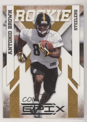 2010 Panini Epix Rookie Antonio Brown #107 Rookie RC - Image 1 of 2