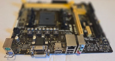 ASUS A58M-K A58 DDR3 FM2+ 1 x PCI-e 3.0 Gb LAN ANTI Surge Motherboard - Image 1 of 4