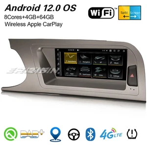 8,8" IPS 8-Kern Android 14 DAB+ Autoradio Für Audi A4 Navi 64GB CarPlay 4G BT5.0 - Bild 1 von 24