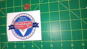 Ruddell Cruise-In 18th Annual 2014 Sticker Aufkleber Rund Auto Show Souvenir Blau - Bild 1 von 1