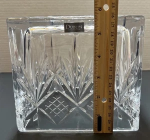 Scatola porta fazzoletti collezione Dublino tipo cristallo pesante.   By Godinger - Foto 1 di 9