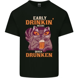 Early Drinkin' Quick Drunken Funny Alcohol Beer Kids T-Shirt Childrens - Picture 1 of 17