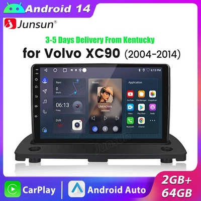 2+64GB Android14 Carplay For Volvo XC90 2004-2014 Car Stereo Radio GPS Navi WIFI - Image 1 of 4