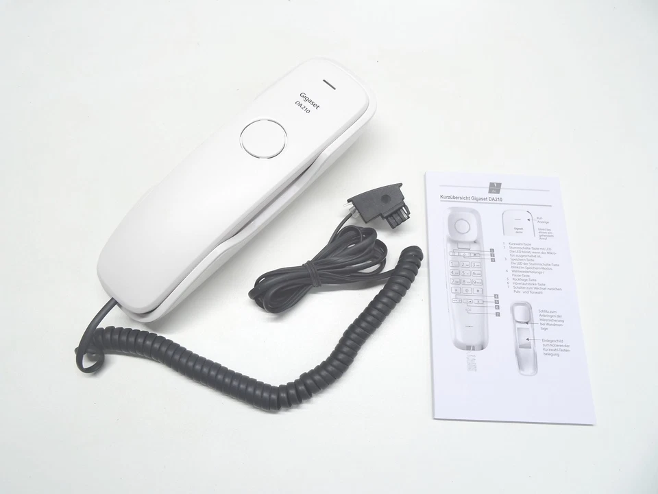 Gigaset DA210 weiss analog als Tisch oder Wandtelefon guter Zustand - Bild 1 von 1