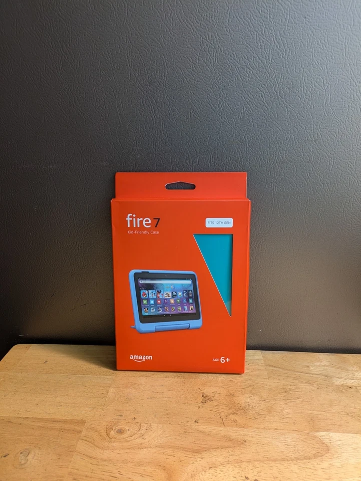 Amazon Kid-Proof Case for Fire 7 Fits 12th Gen 2022 Blue And Green - Image 1 of 3