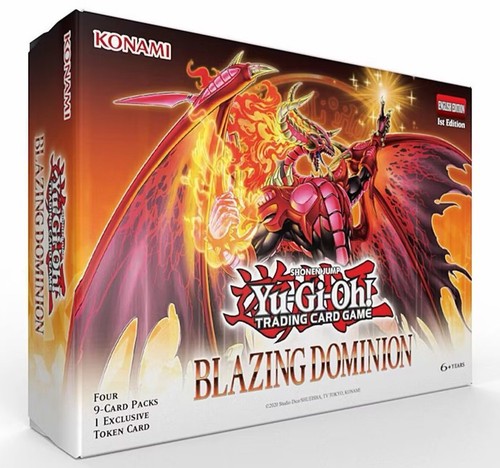 YuGiOh Blazing Dominion Booster Case 12 Boxes ENGLISH SHIPS 5/8