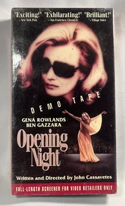 Opening Night VHS Screener Demo Sealed 1991 Gena Rowlands Cassavetes - Foto 1 di 5