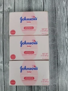 Johnson's Baby Bar Soap 3oz ( 3 bars ) PHARMACY FRESH! - Picture 1 of 2