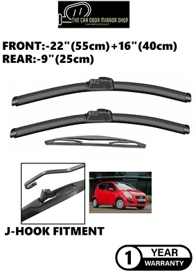 Комплект щеток стеклоочистителя ветрового стекла для Suzuki Splash 2008–2015 годов 22 дюйма 16 дюймов 9 дюймов совершенно новые - Изображение 1 из 4