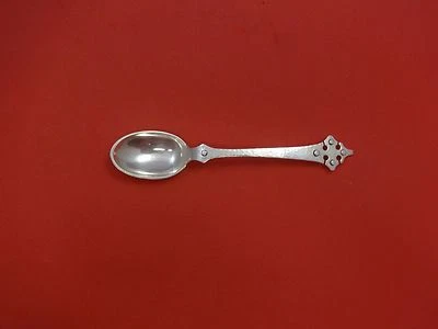 Чайная ложка Crusader от Old Newbury Crafters ONC из чистого серебра 6 3/8 дюйма столовые приборы - Изображение 1 из 2