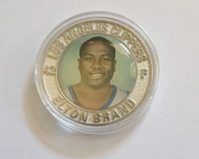 Медальон Elton Brand 2005 NBA Hardwood Heroes монета Los Angeles Clippers. #MB21 - Изображение 1 из 2