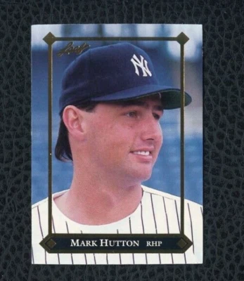 1992 LEAF GOLD ROOKIES BC-6 MARK HUTTON NEW YORK YANKEES - Image 1 of 2