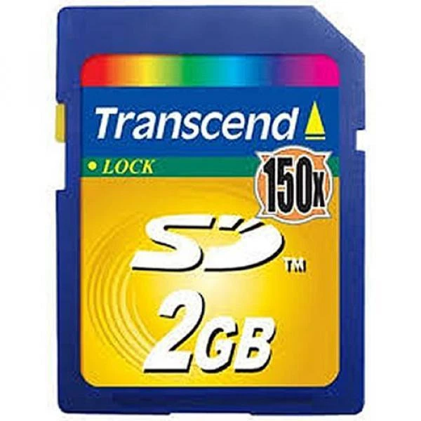 Transcend 2 GB Secure Digital SD Card - 150x Speed (TS2GSD150) - Image 1 of 1