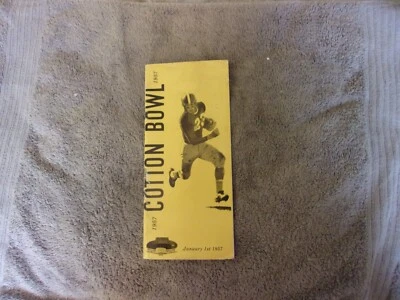 1957 COTTON BOWL MEDIA GUIDE Program TCU vs SYRACUSE 1956 JIM BROWN FINALE! AD Foto 1 de 2