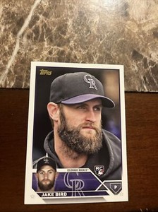 2023 Topps Update Jake Bird Golden Mirror Image SSP US-162 Colorado Rockies RC