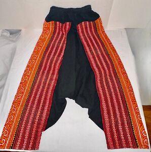 Hmong Sarouel Drop Crotch Pants Unisex Elastic Waist (22W-32W) Fun Cool