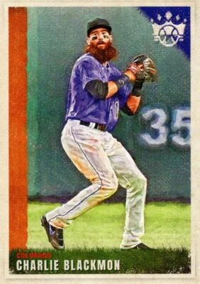 2022 Panini Diamond Kings Charlie Blackmon Colorado Rockies #35 - Image 1 of 2