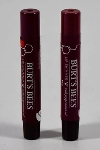 Conjunto de brillo de bálsamo labial natural ciruela brillo labial Burt's Bees con sabor a menta - Imagen 1 de 7