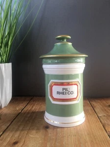 RARE ANTIQUE STYLE GLADSTONE POTTERY MUSEUM CHALSYN LTD APOTHECARY PHARMACY JAR - Picture 1 of 10