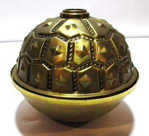 Vintage 3" brass decorative ball for chandelier - Picture 1 of 3