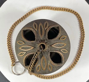 Censario de Iglesia Thurible Cadena Única Usado en Iglesia Latón 5" Incienso Leer De Colección - Imagen 1 de 18
