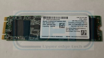 HP 823954-001 Laptop 80mm 180GB SSD M.2 Tested Warranty - Image 1 of 3