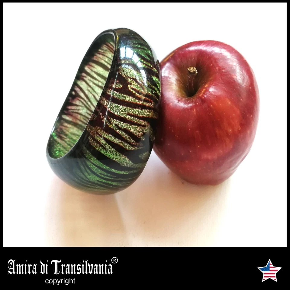 Pulsera Rígida Brazalete Joyería Mujer Transparente Diseño Animalier Marca de Lujo Foto 1 de 4