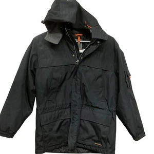 Weatherproof Ultra Tech Mens Winter Coat Double Zip Hood Water Repellant Black M - Picture 1 of 21