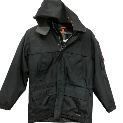 Weatherproof Ultra Tech Mens Winter Coat Double Zip Hood Water Repellant Black M - Image 1 of 4