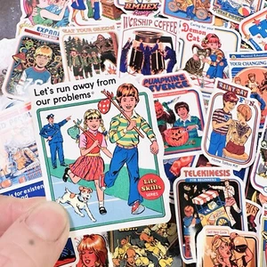 Sticker Pack Of 12 Comedy Horror Creepy Halloween Sticker Pack - Picture 1 of 6