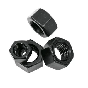 10/100x M2-M12 Metric Full Thread Hex Hexagonal Head Nut Carbon Steel - Picture 1 of 5