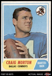 1968 Topps #155 Craig Morton Cowboys RC CAL 5 - EX - Picture 1 of 9