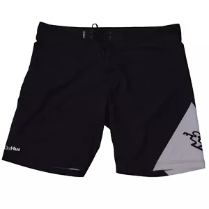 Pantaloncini da uomo Da Hui Board 42 neri bianchi da surf cordino estivo - Foto 1 di 10