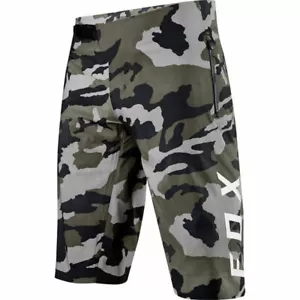 Fox Racing Defend Pro Water Mountain Bike Shorts Size 28-Green Camo - Picture 1 of 1