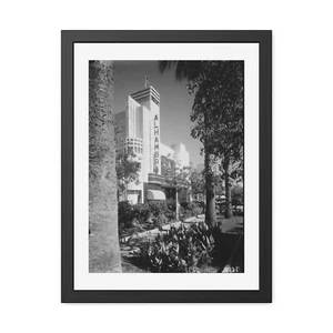 Vintage Cinema Alhambra Framed Poster, British Mandate Palestine Print, Jaffa - Picture 1 of 5