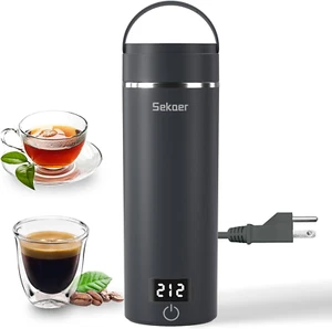 Travel Electric Kettle, 400Ml Stainless Steel Mini Hot Water Boiler - Picture 1 of 7