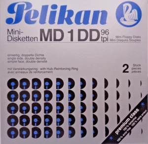 FLOPPY DISK 5,25" MD1DD  (PELIKAN / 2 STÜCK) #SAMMLERSTÜCKE - Bild 1 von 5