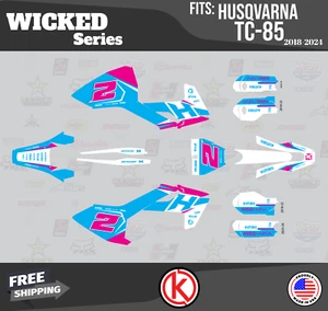 Graphics Kit for  Husqvarna TC85(2018-2022) Wicked - CM - Picture 1 of 6