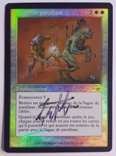 FRENCH SIGNED FOIL PARALLAX WAVE Nemesis Mtg NM Magic the Gathering