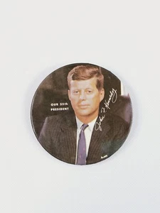 John F. Kennedy Our 35th President Political Button Pinback Vtg - Picture 1 of 3