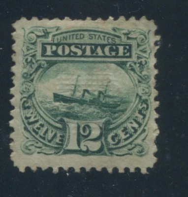 1869 US Stamp #117 12c Mint F/VF Disturbed OG Catalogue Value $1850 Certified - Image 1 of 2