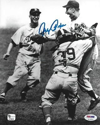 Johnny Podres Signed Dodgers Baseball 8x10 Photo PSA/DNA COA Picture Autograph - Image 1 of 4