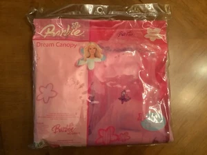 Barbie 2005 Dream Canopy Girls Bed Pink Mesh Butterflies - Picture 1 of 3