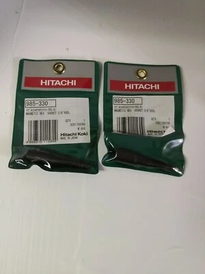 2 Pack Hitachi Magnetic Hex Socket 3/8" X65L 985-330 Made in Japan #15 - Image 1 of 2