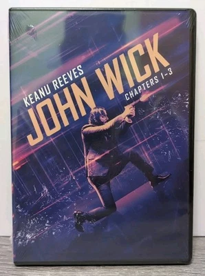 John Wick главы 1 - 3 Киану Ривз 3 кино набор 1-3 новый запечатанный - Изображение 1 из 4