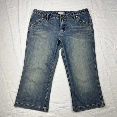 Pantalones capri de mezclilla Royal Robbin’s para mujer talla 14 usados en excelente estado Foto 1 de 4