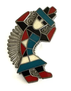 Southwestern Bolo Tie Pendant Enamel - Picture 1 of 7