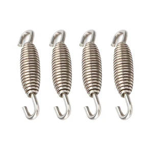 4 Pieces 55mm Exhaust spring Pipe Muffler Springs Swivel 55mm Motorcycle O - Picture 1 of 10