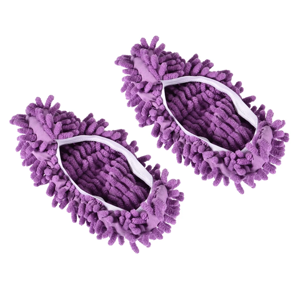 2 Pcs Washable Cleaning Shoes Covers, Home Multifunction Chenille Duster(Purple) Foto 1 de 4